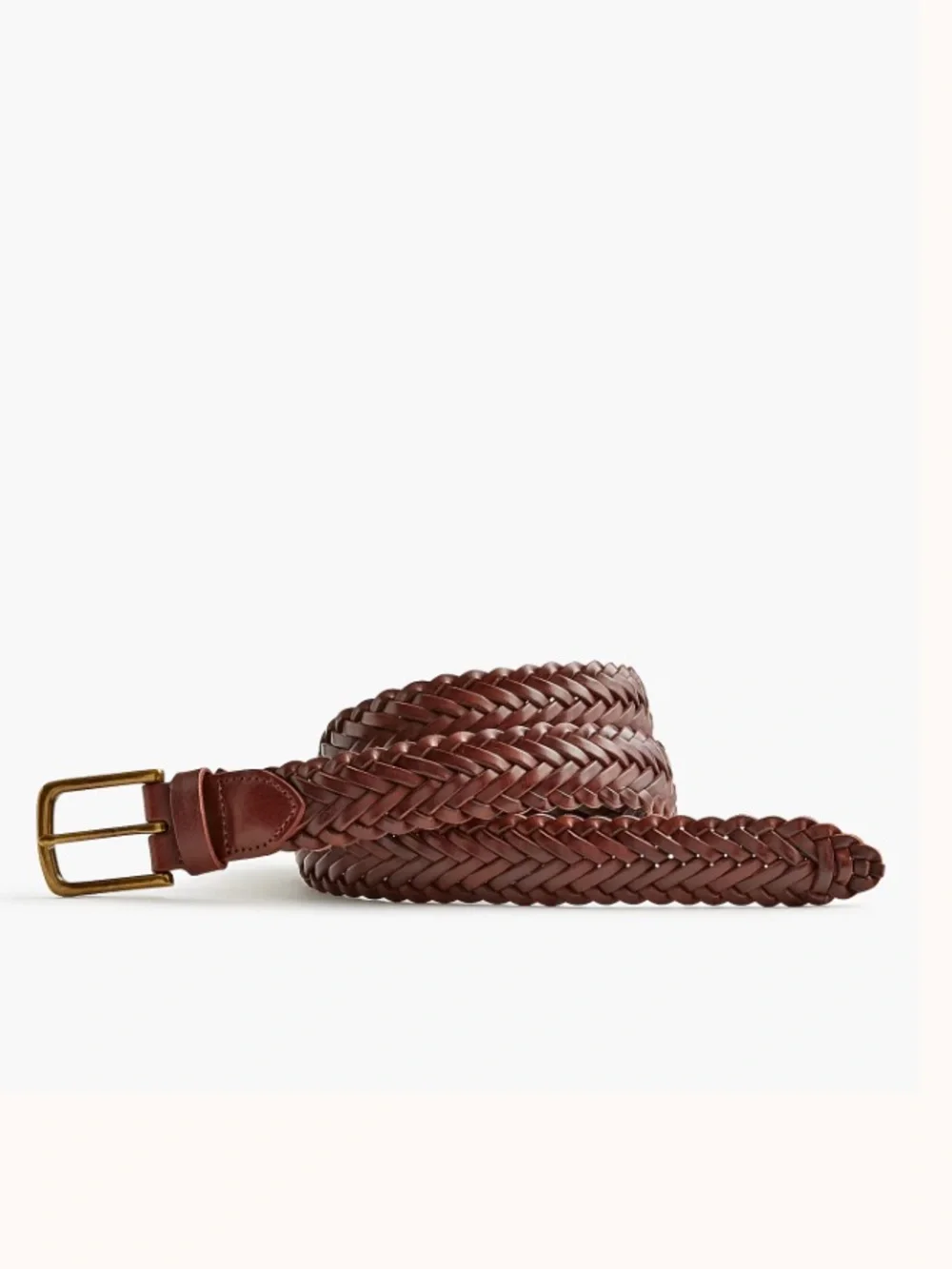J crew Leather braided belt